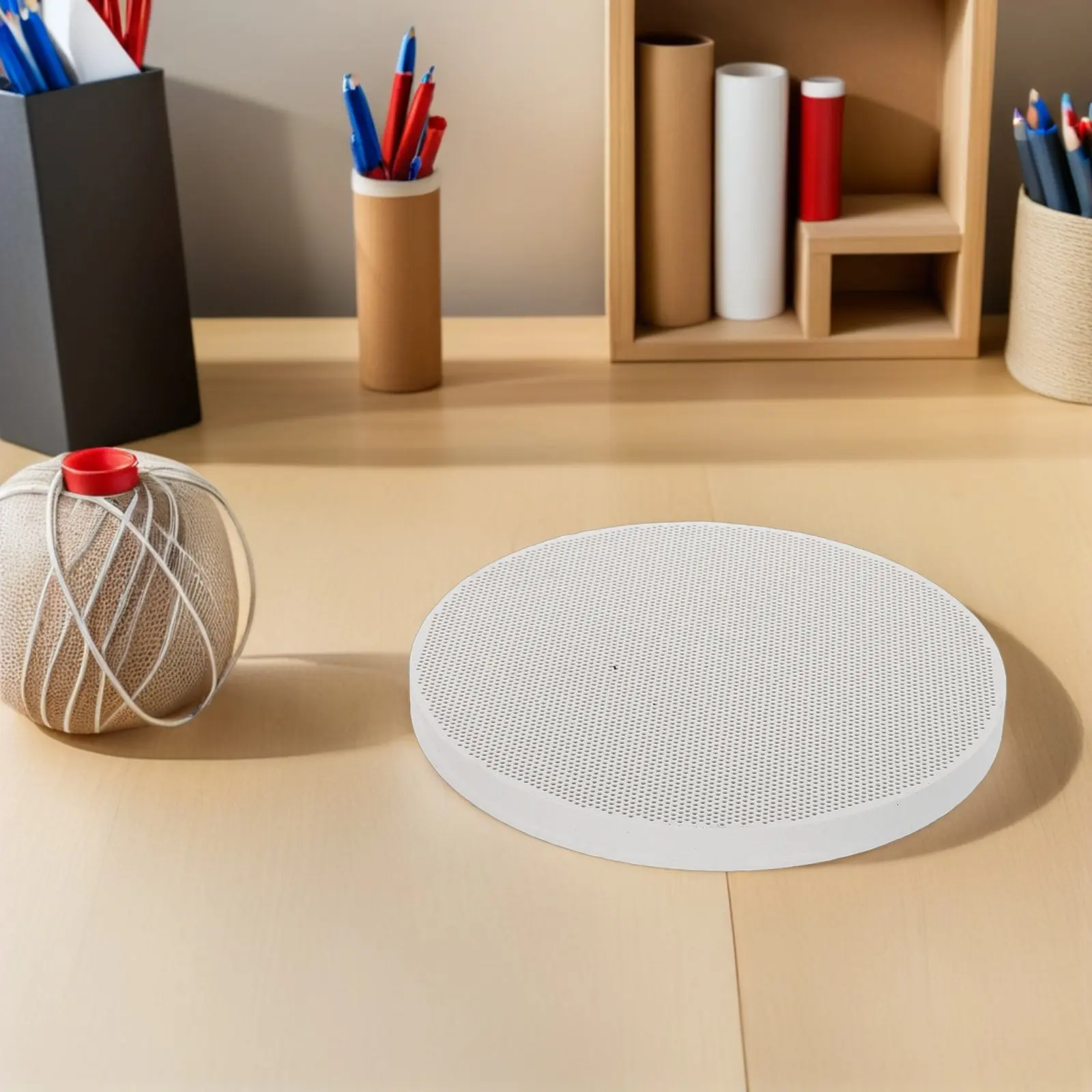 Round Honeycomb Ceramic Soldering Board Quartz Heat Resistant Welding Block for Jewelry Soldering Iron Repair Work Melting
Round Honeycomb Ceramic Soldering Board Quartz Heat Resistant Welding Block for Jewelry Soldering Iron Repair Work Melting