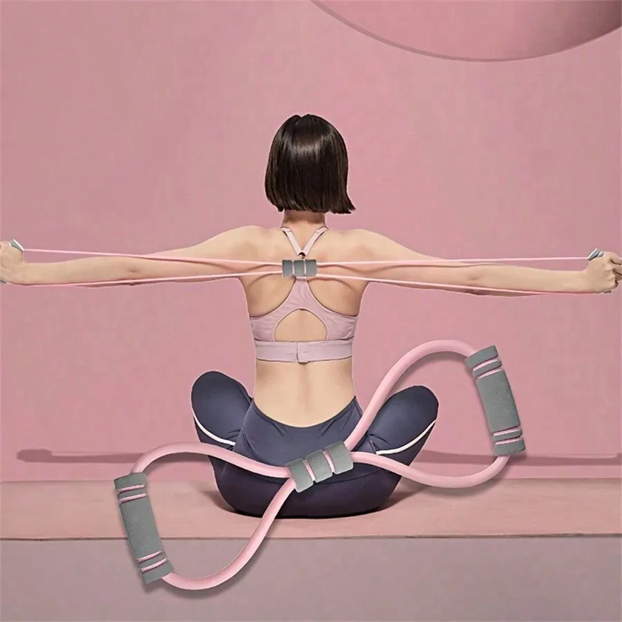 8 Shaped Yoga Resistance Band Is Suitable For Full Body Exercise And Shaping, Fitness Exercises, Auxiliary Training Equipment, A
8 Shaped Yoga Resistance Band Is Suitable For Full Body Exercise And Shaping, Fitness Exercises, Auxiliary Training Equipment, A