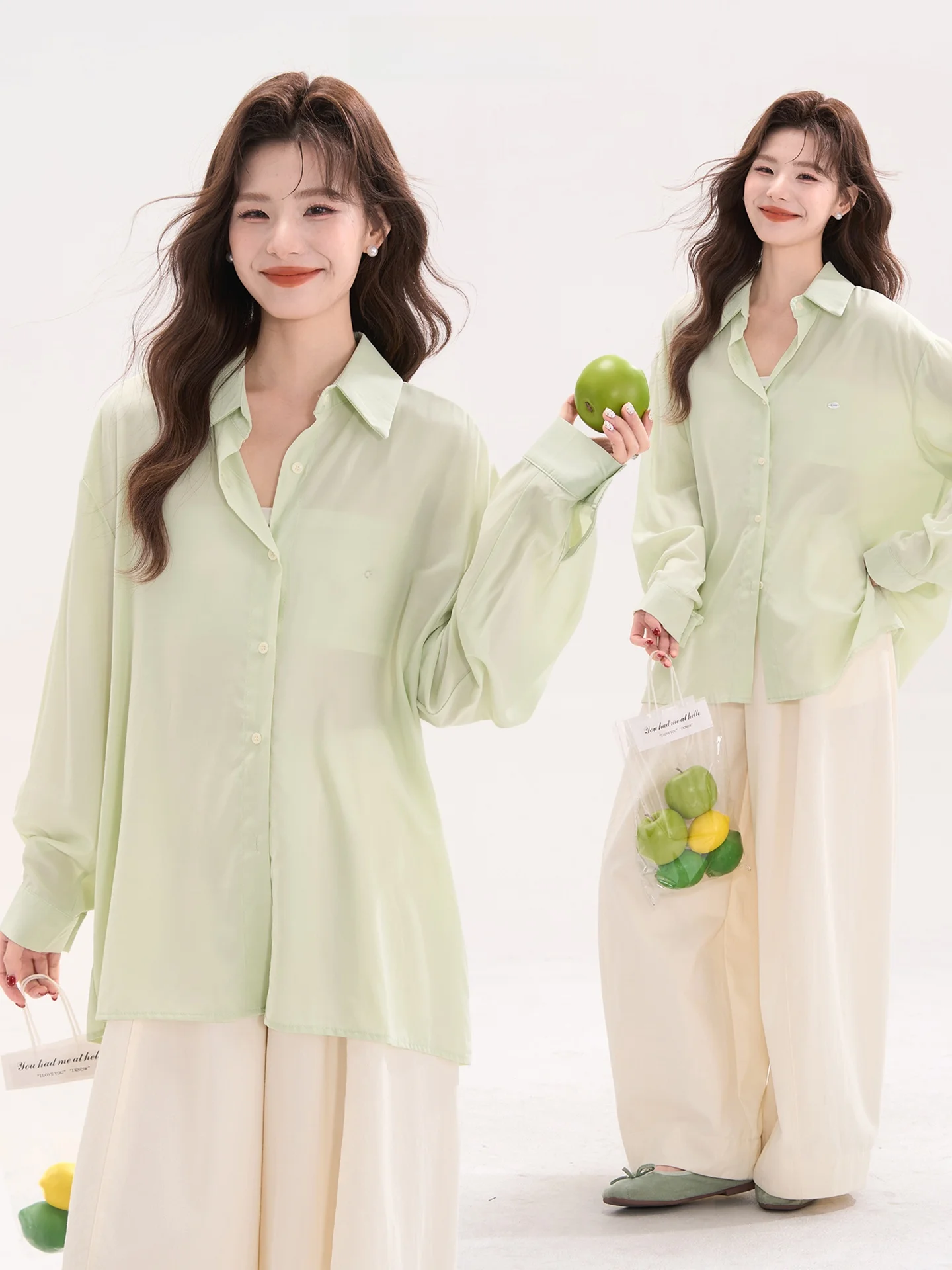 Повседневная женская шелковая рубашка с длинным рукавом, свободного кроя, с классическим воротником, модная, удобная, для работы и отдыха, весенняя коллекция, цветная
Повседневная женская шелковая рубашка с длинным рукавом, свободного кроя, с классическим воротником, модная, удобная, для работы и отдыха, весенняя коллекция, цветная