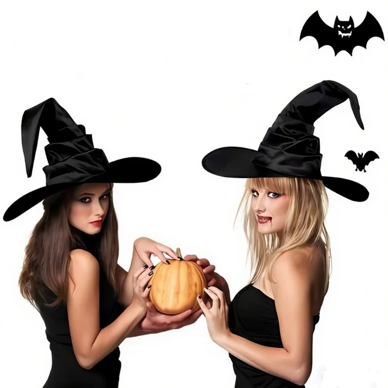 Black Witch Hat Halloween Folds Wizard Party Cosplay Costume Headgear Devil Cap Props Decoration Supplies for Adult Women Men
Black Witch Hat Halloween Folds Wizard Party Cosplay Costume Headgear Devil Cap Props Decoration Supplies for Adult Women Men
