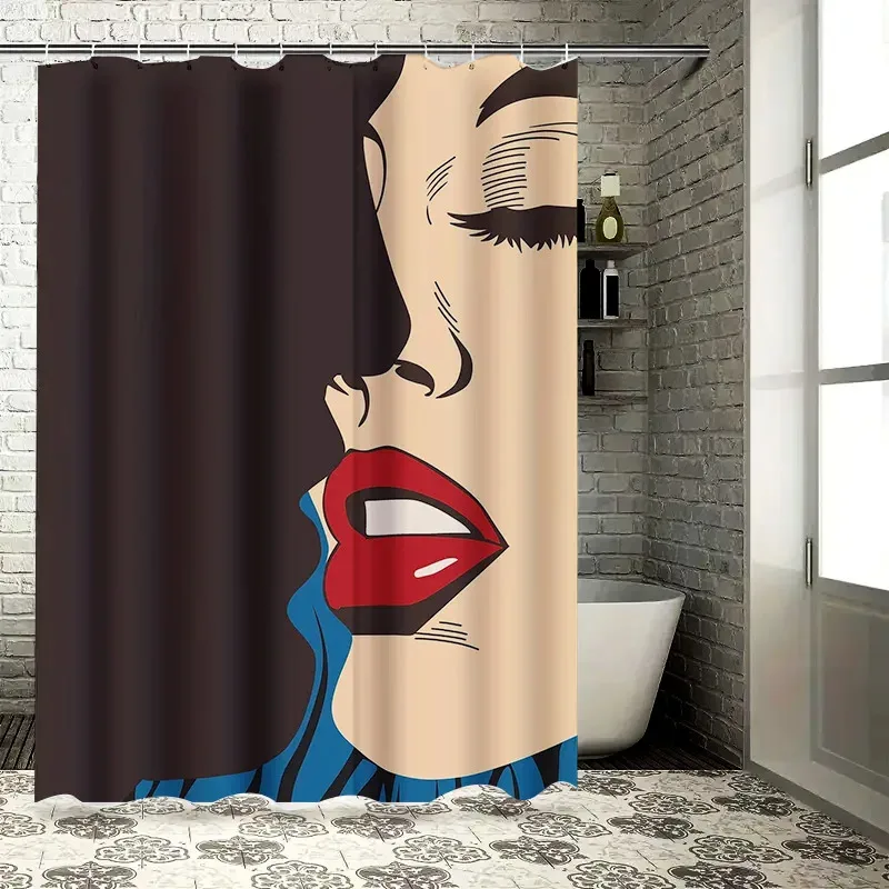 ZHL22Pop Art Shower Curtain Bold Graphic Design for Modern Bathroom Decor Set Includes 12 Hooks in Various Colors Patterns2Ol%
ZHL22Pop Art Shower Curtain Bold Graphic Design for Modern Bathroom Decor Set Includes 12 Hooks in Various Colors Patterns2Ol%