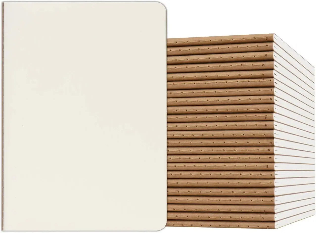 24 Pack A5 Kraft Notebooks Bulk 8.15x5.5 Blank Journaling Notebooks for Work School Kids 60 Pages
24 Pack A5 Kraft Notebooks Bulk 8.15x5.5 Blank Journaling Notebooks for Work School Kids 60 Pages