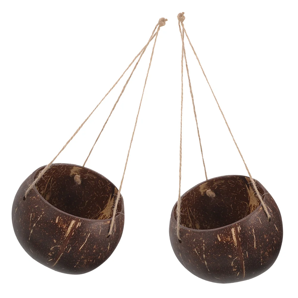 2 Pcs Coconut Shell Flowerpot Decorative Baskets Plant Wall Hanging Terrarium for Plants Outdoor Container Mount
2 Pcs Coconut Shell Flowerpot Decorative Baskets Plant Wall Hanging Terrarium for Plants Outdoor Container Mount