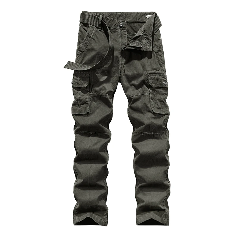 New Men's Fashion Cargo Pants Breathable Military Long Trousers Cotton Multi-pocket Washed Overalls Men Casual Straight Pants
New Men's Fashion Cargo Pants Breathable Military Long Trousers Cotton Multi-pocket Washed Overalls Men Casual Straight Pants