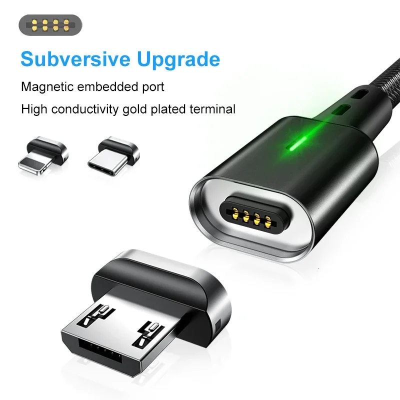 Elough Quick Magnetic Charger 3.0 4.0 Micro USB Cable for iPhone 8 POCO X3 Xiaomi Fast Magnetic Phone Charging Cord Type C Cable
Elough Quick Magnetic Charger 3.0 4.0 Micro USB Cable for iPhone 8 POCO X3 Xiaomi Fast Magnetic Phone Charging Cord Type C Cable