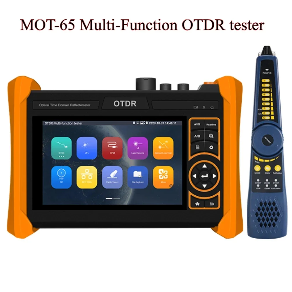 MOT-65 Многофункциональный 5,4-дюймовый OTDR оптоволоконный тестер OTDR Кабельный тестер VFL OPM OLS Тестер оптоволокна OTDR с двойной длиной волны
MOT-65 Многофункциональный 5,4-дюймовый OTDR оптоволоконный тестер OTDR Кабельный тестер VFL OPM OLS Тестер оптоволокна OTDR с двойной длиной волны