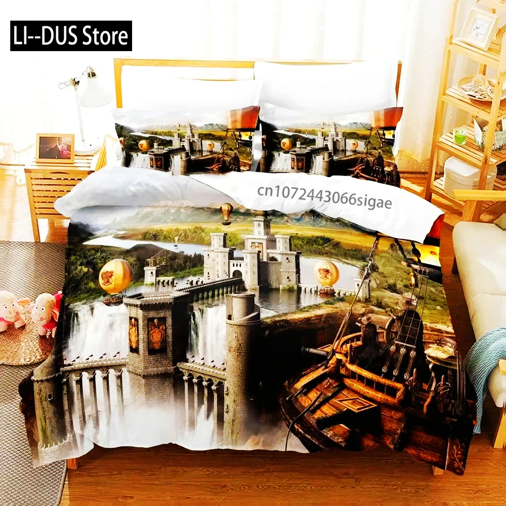 Science Fiction Enchanted Castle Bedding Set Boys Girls Twin Queen Size Duvet Cover Pillowcase Bed Boys Adult Home Textileextile
Science Fiction Enchanted Castle Bedding Set Boys Girls Twin Queen Size Duvet Cover Pillowcase Bed Boys Adult Home Textileextile