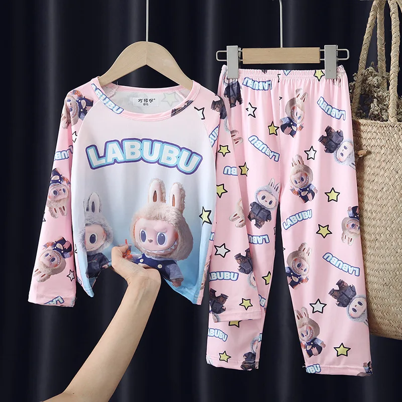 Labubu Girls' Pajamas Children'S Mokoko Spring And Autumn Long Sleeve Zimomo Set Girls' Cute Big Children Summer Home Clothes
Labubu Girls' Pajamas Children'S Mokoko Spring And Autumn Long Sleeve Zimomo Set Girls' Cute Big Children Summer Home Clothes