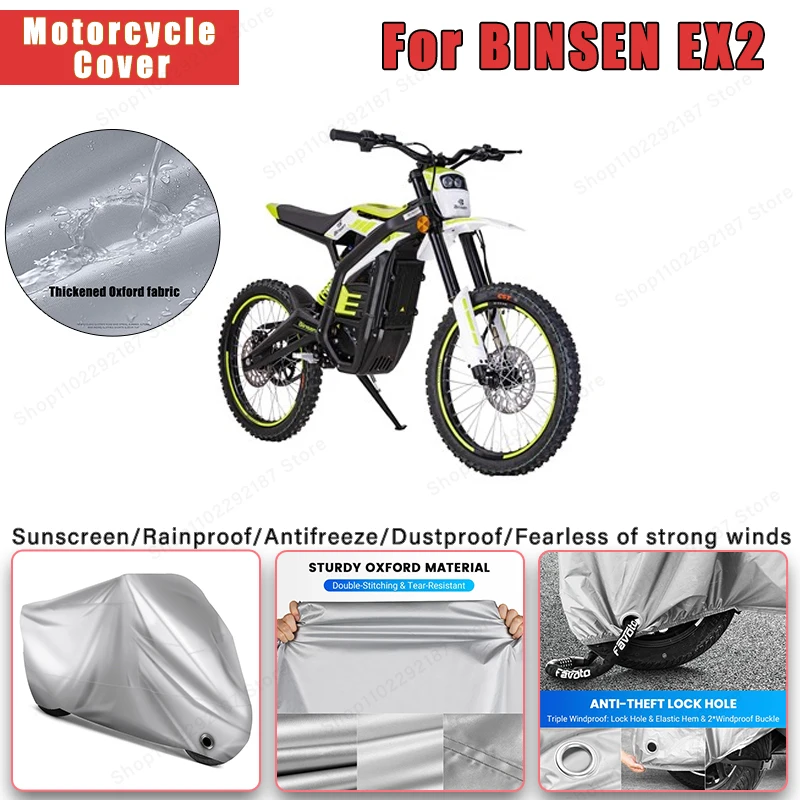 For BINSEN EX2 No Ear Motorcycle Cover - Outdoor Full Body Protection, Waterproof Dustproof Heat-Resistant Moto Accessories
For BINSEN EX2 No Ear Motorcycle Cover - Outdoor Full Body Protection, Waterproof Dustproof Heat-Resistant Moto Accessories