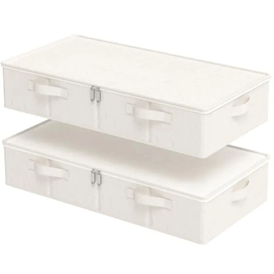 Underbed Storage Bins Compartment, Foldable Under Bed Boxes Organizer, Cube Container with Lid for Organizing Clothes, Sheets,
Underbed Storage Bins Compartment, Foldable Under Bed Boxes Organizer, Cube Container with Lid for Organizing Clothes, Sheets,