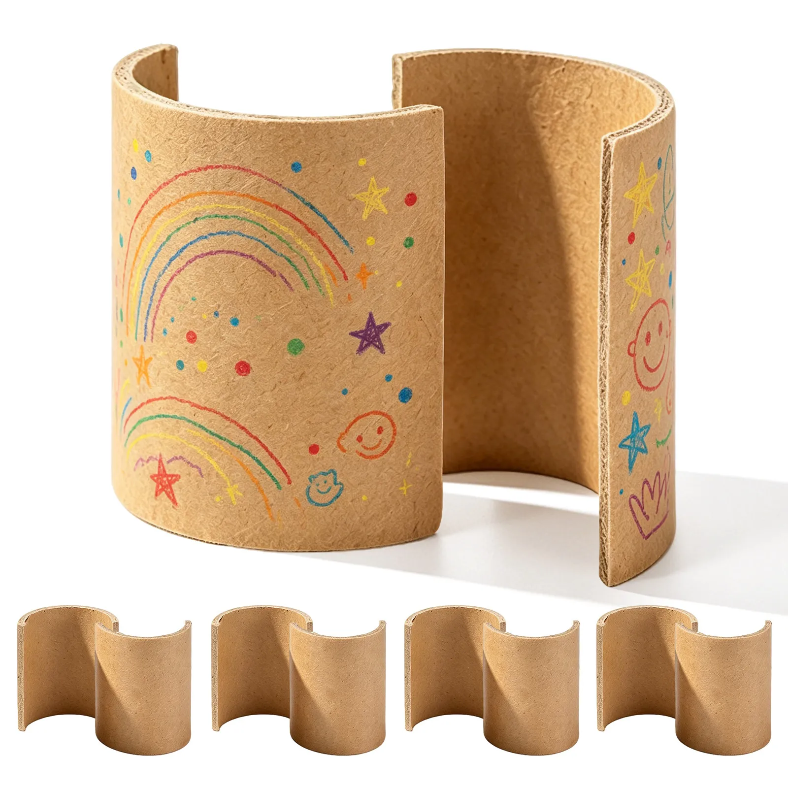 10Pcs Half Round Kraft Paper Tubes for Kids Creative Play Kindergarten Art Supplies DIY Craft Tubes Educational Learning Tools
10Pcs Half Round Kraft Paper Tubes for Kids Creative Play Kindergarten Art Supplies DIY Craft Tubes Educational Learning Tools
