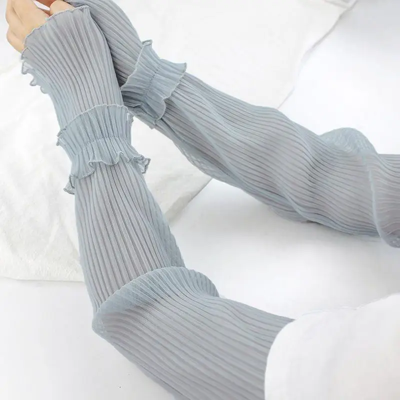 Women's Summer Sun Sleeves Fingerless Lace Mesh Arm Covers UV Protection Breathable Thin Mittens For
Women's Summer Sun Sleeves Fingerless Lace Mesh Arm Covers UV Protection Breathable Thin Mittens For