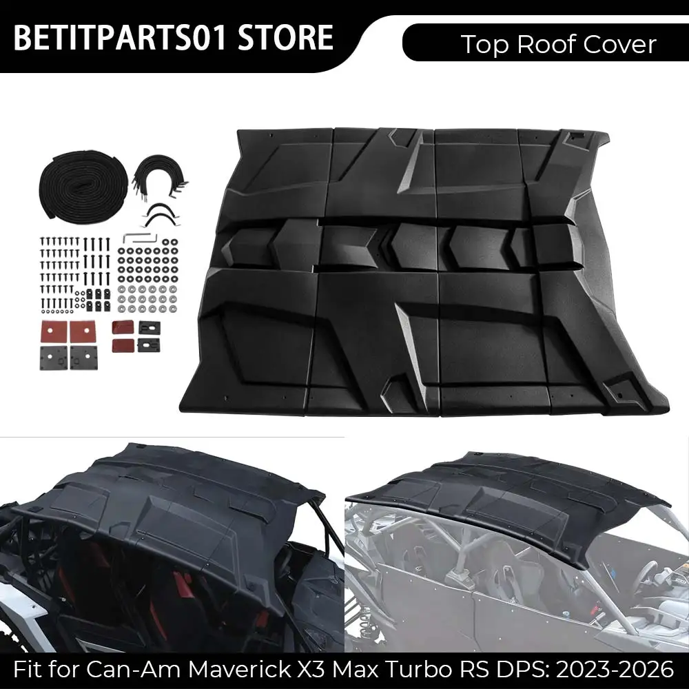 Hard Plastic Top Roof Cover 4 Doors Black 1 Set Accessories Fit For Can-Am Maverick X3 Max Turbo RS DPS 2023-2026 #715003750
Hard Plastic Top Roof Cover 4 Doors Black 1 Set Accessories Fit For Can-Am Maverick X3 Max Turbo RS DPS 2023-2026 #715003750