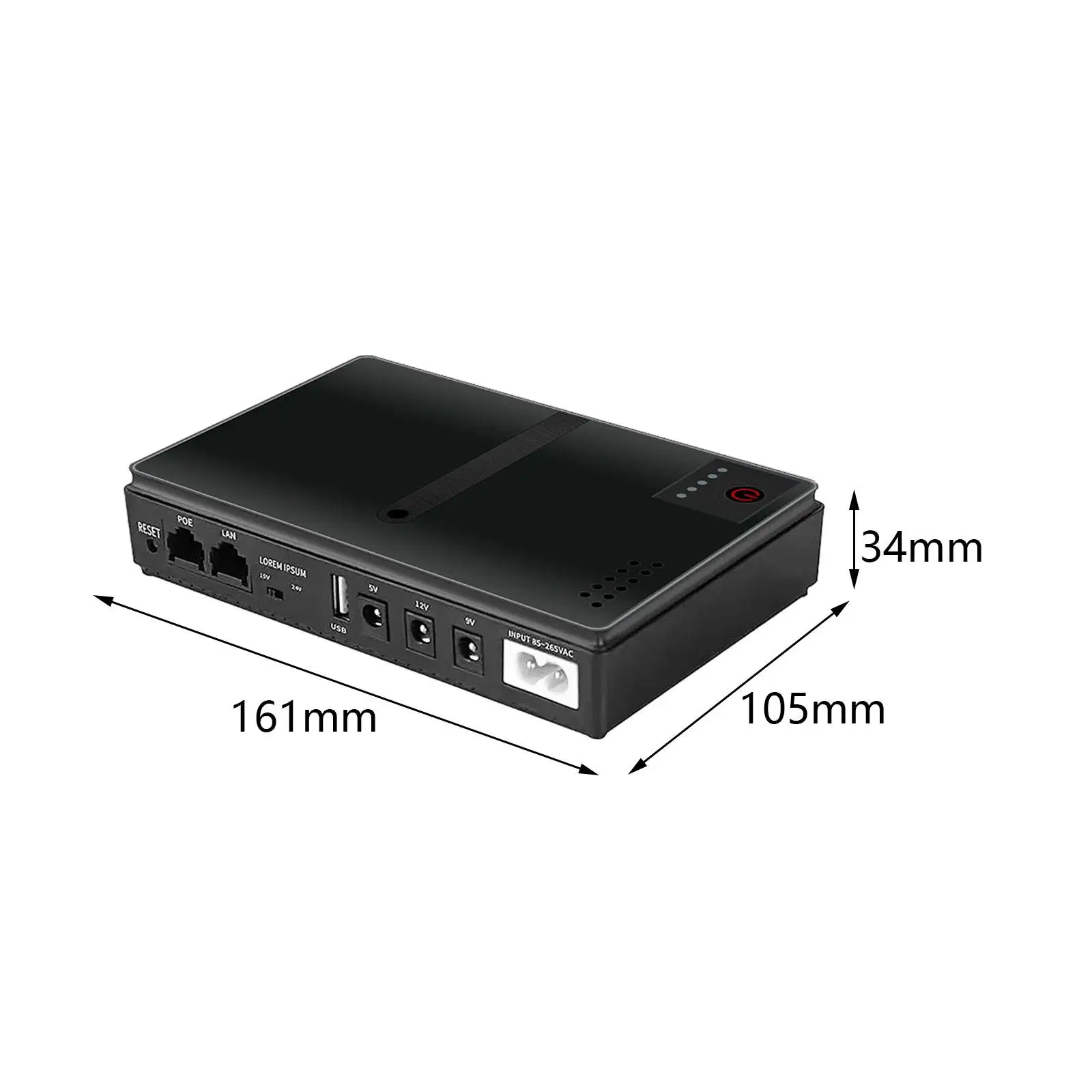 Uninterruptible Power Supply Power Outages Mini Ups Battery Backup Compact for Security Camera Router Phones Modem Audio System
Uninterruptible Power Supply Power Outages Mini Ups Battery Backup Compact for Security Camera Router Phones Modem Audio System
