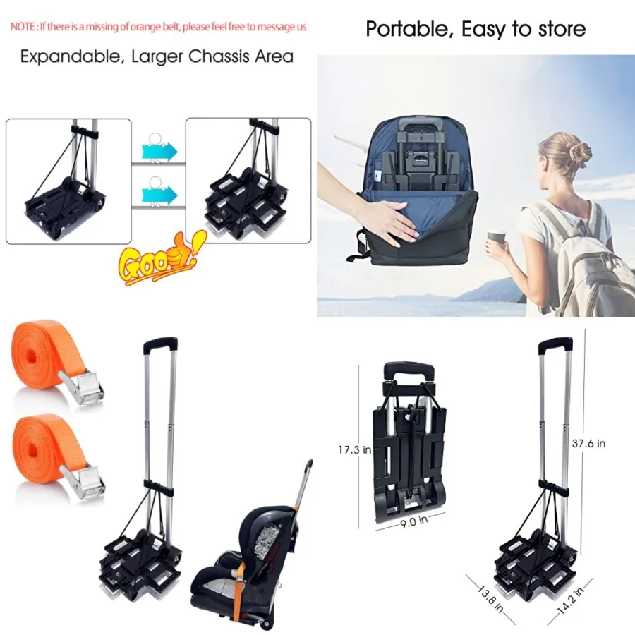 Car Seat Travel Cart for Airport, Foldable Car Seat Dolly Roller, 90lbs Capacity Car Seat Carrier for Airport Travel, Compact S
Car Seat Travel Cart for Airport, Foldable Car Seat Dolly Roller, 90lbs Capacity Car Seat Carrier for Airport Travel, Compact S