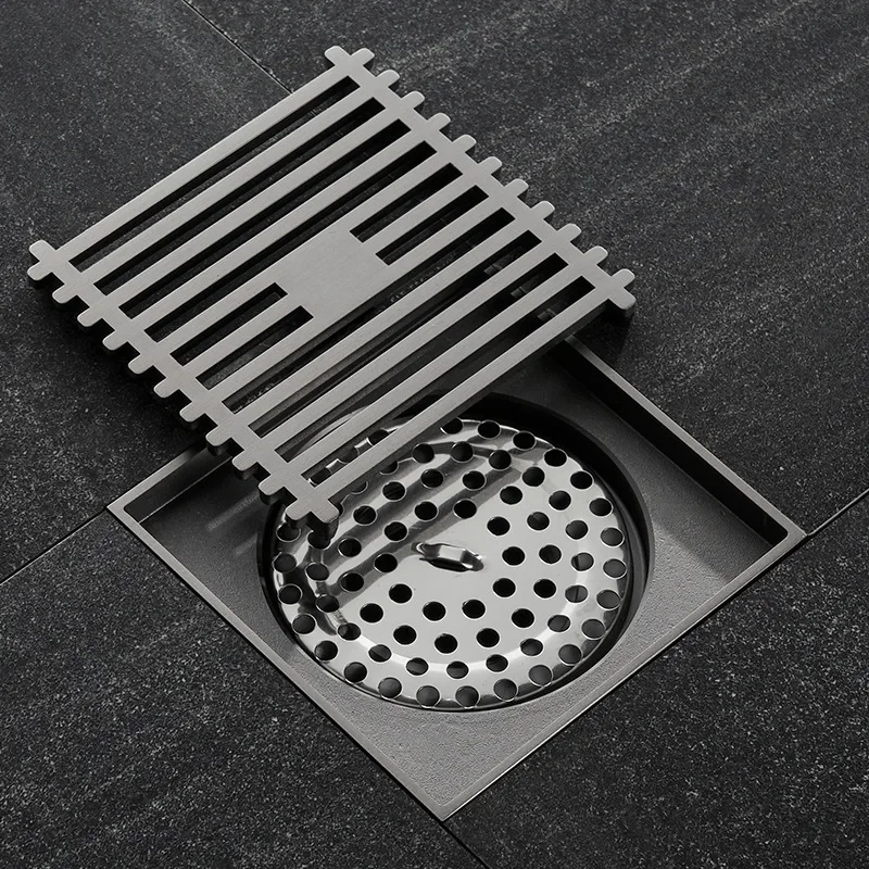 All copper anti odor bathroom floor drain, square straight line floor drain, balcony bathroom, large displacement floor drain
All copper anti odor bathroom floor drain, square straight line floor drain, balcony bathroom, large displacement floor drain