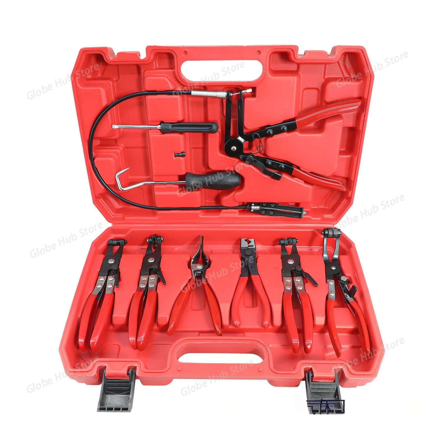 9Pcs Auto Hose Clamp Ring Plier Set Flexible Wire Cable Type Joint Boot Clamps Remover Oil Seal Screwdriver Car Repairing Tools
9Pcs Auto Hose Clamp Ring Plier Set Flexible Wire Cable Type Joint Boot Clamps Remover Oil Seal Screwdriver Car Repairing Tools