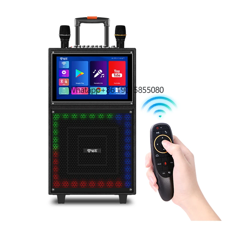 Stock 10'' Woofer Karaoke System Multifunction Trolley Speaker Android Smart Touch Screen WiFi Karaoke Speaker for Any Occasion
Stock 10'' Woofer Karaoke System Multifunction Trolley Speaker Android Smart Touch Screen WiFi Karaoke Speaker for Any Occasion