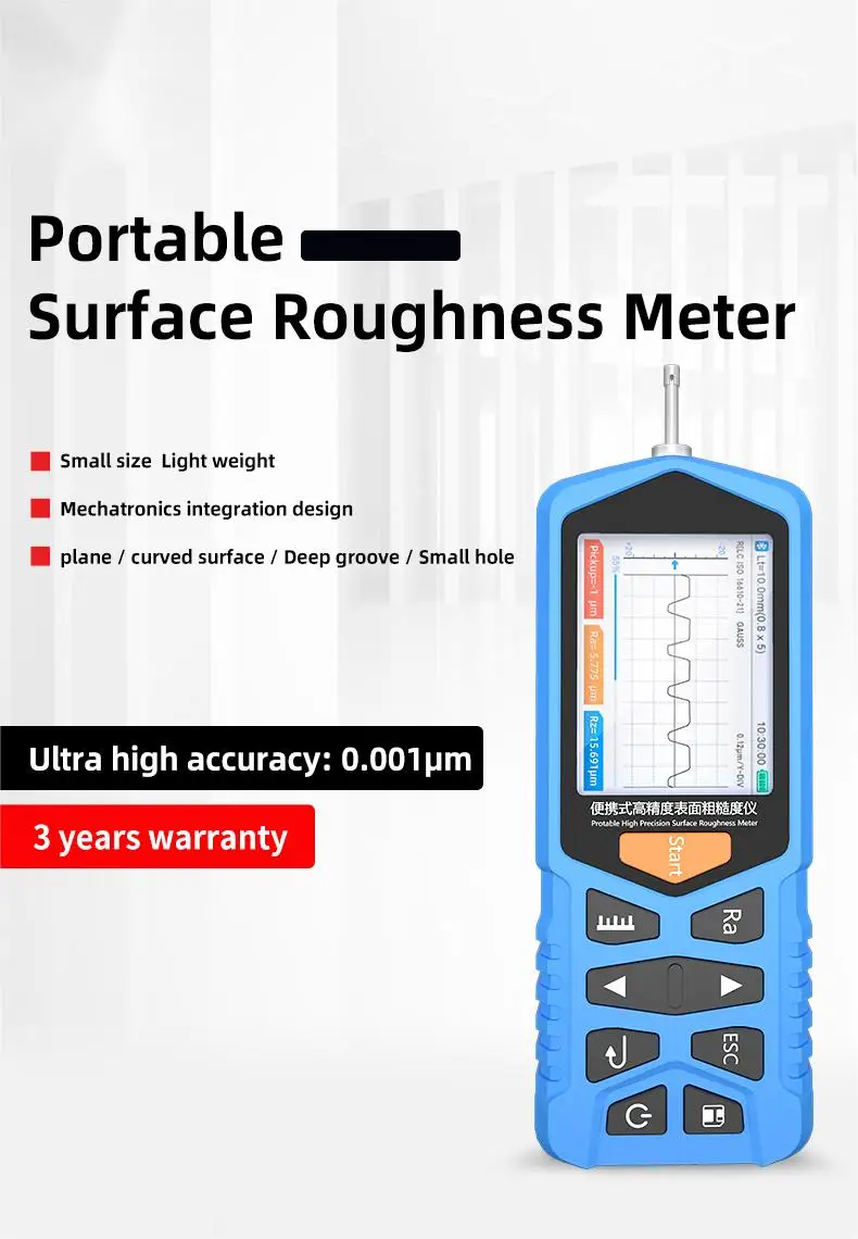 Hot Sale LCD Screen USB Surface Roughness Meter TR200 with 1 Year Warranty for Industrial Use Customization ODM/OEM
Hot Sale LCD Screen USB Surface Roughness Meter TR200 with 1 Year Warranty for Industrial Use Customization ODM/OEM
