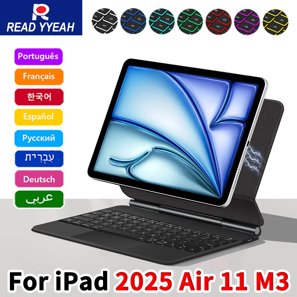 READ YYEAH New iPad Magic Keyboard For iPad 2025 2024 Air 11in 13in M3 M2 iPad 10th 2025 11th A16 iPad Case Smart Magnetic Book 
READ YYEAH New iPad Magic Keyboard For iPad 2025 2024 Air 11in 13in M3 M2 iPad 10th 2025 11th A16 iPad Case Smart Magnetic Book