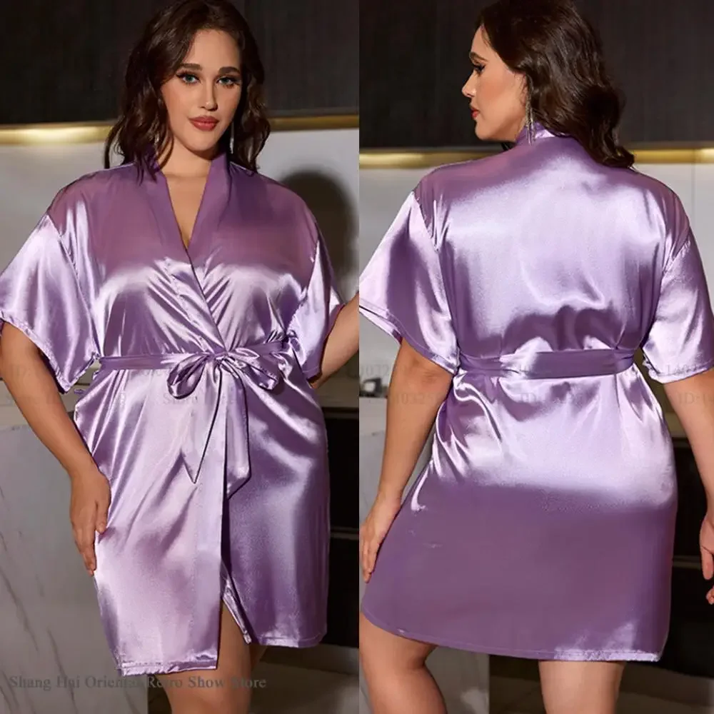 Женский халат размера плюс 3XL 4XL 5XL, домашний халат, весна-лето, новая одежда для сна, халат, свободная шелковистая атласная домашняя одежда
Женский халат размера плюс 3XL 4XL 5XL, домашний халат, весна-лето, новая одежда для сна, халат, свободная шелковистая атласная домашняя одежда