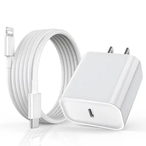 Cargador rápido de 40W para iPhone 14, 13, 12, 11 Pro Max X XS, iPad, USB tipo C, Cable de datos de carga rápida, juego de cargador de teléfono, accesorios