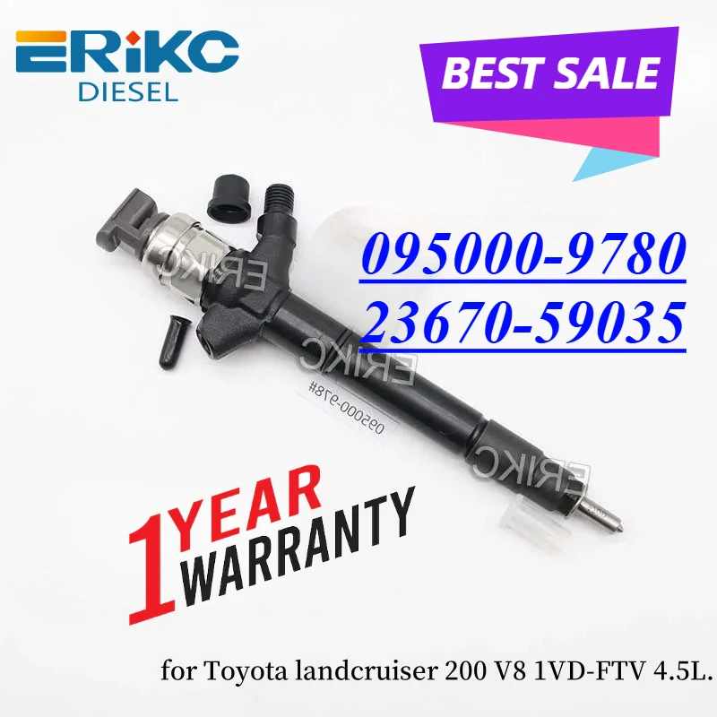 095000-9780 Дизельная форсунка Common Rail 23670-59035 для Toyota Land Cruiser 200 V8 1VD-FTV 4.5L
095000-9780 Дизельная форсунка Common Rail 23670-59035 для Toyota Land Cruiser 200 V8 1VD-FTV 4.5L