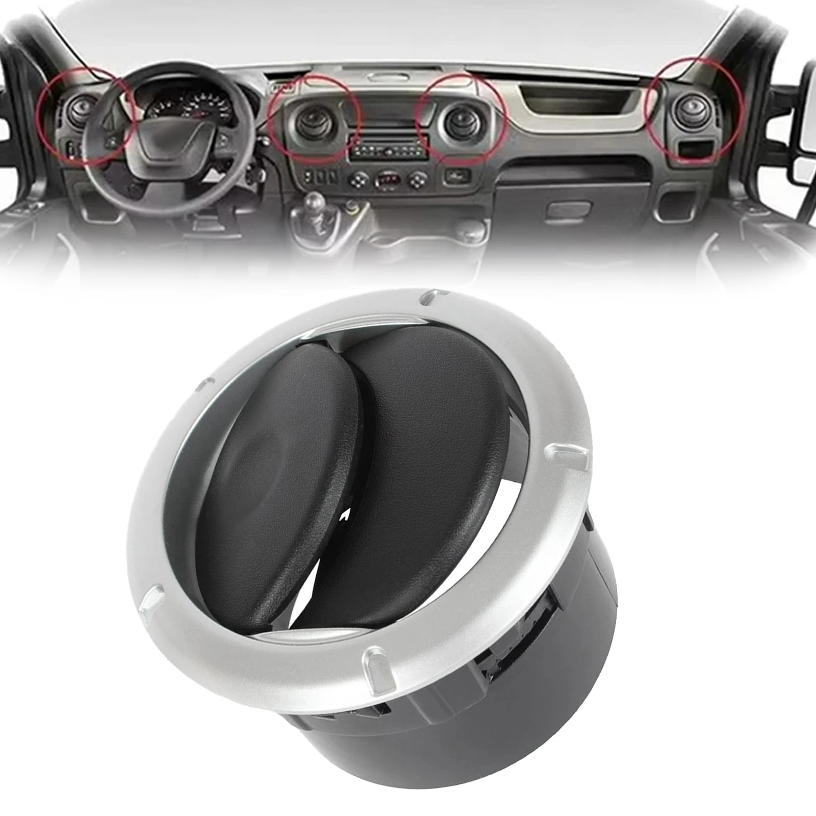Compatible Dashboard Air Vent for Renault Duster and For Dacia Logan/Sandero Direct Replacement Part 8200212480
Compatible Dashboard Air Vent for Renault Duster and For Dacia Logan/Sandero Direct Replacement Part 8200212480