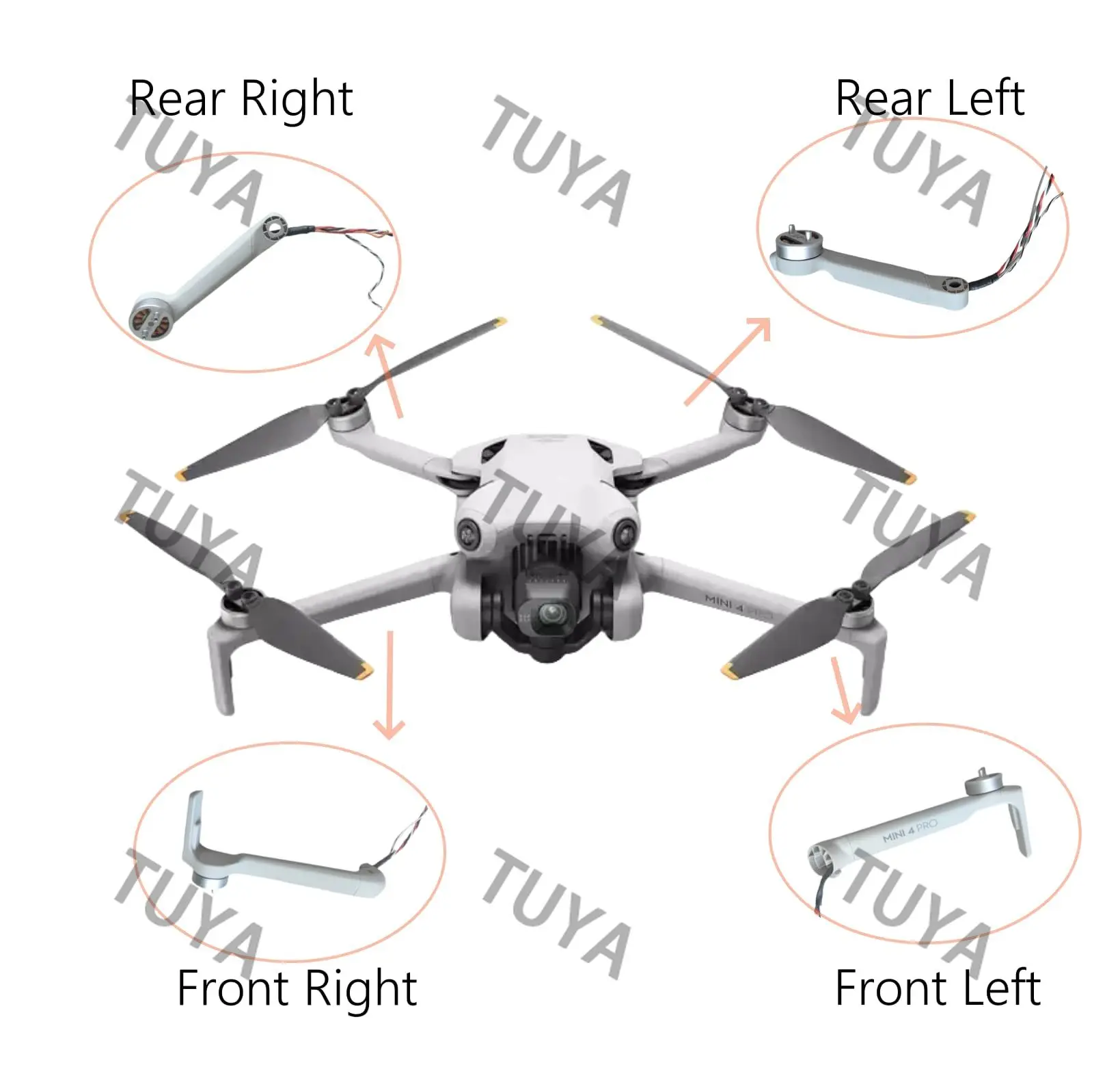 Original Arm with Motor For Mini 4 Pro Repair Parts Motor Arm Assembly Replacement for Mavic Mini 4 Pro
Original Arm with Motor For Mini 4 Pro Repair Parts Motor Arm Assembly Replacement for Mavic Mini 4 Pro