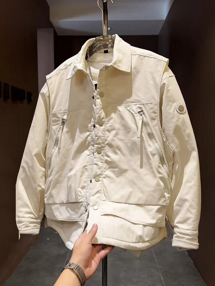 New 2025 Men's Casual Cotton Jaet Couple's Outerwear Loose Warm Trendy Design Splicing Sle Winter Faion Youth
New 2025 Men's Casual Cotton Jaet Couple's Outerwear Loose Warm Trendy Design Splicing Sle Winter Faion Youth