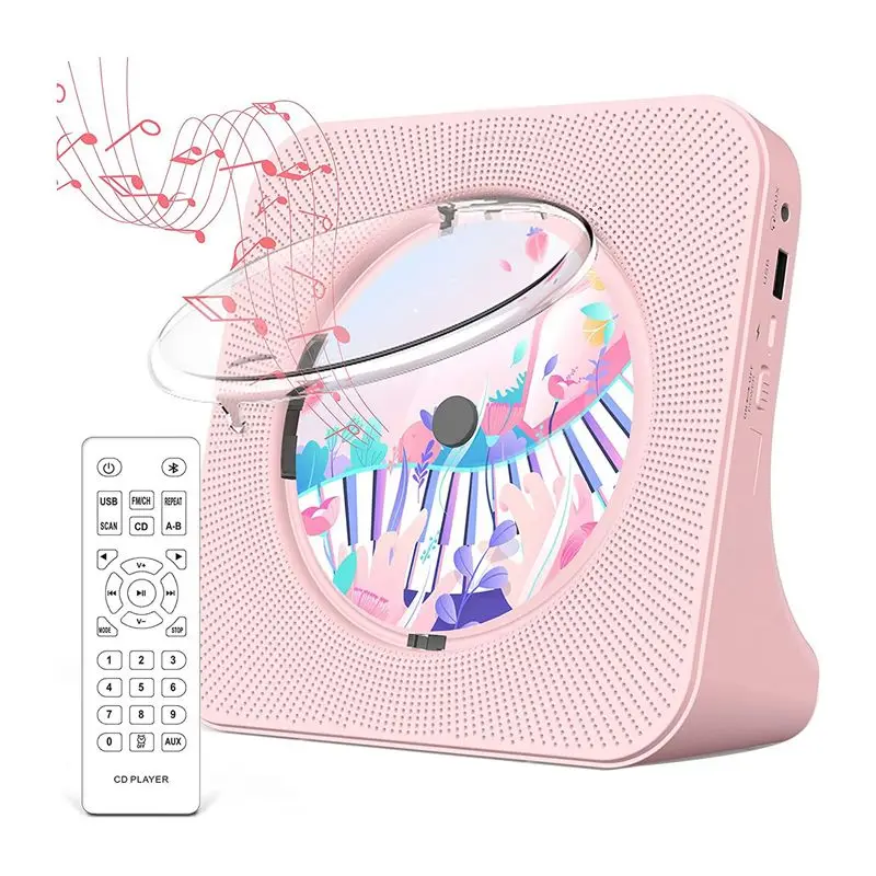 Portable Bluetooth 5.0 CD Player, Hifi Sound Speaker, Rechargeable CD Music Player With Remote Control For Home-ABIU
Portable Bluetooth 5.0 CD Player, Hifi Sound Speaker, Rechargeable CD Music Player With Remote Control For Home-ABIU