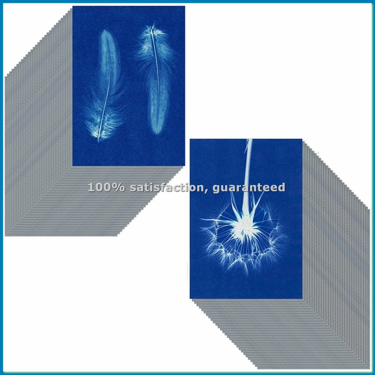 60 Sheets Sun Print Paper Cyanotype Paper Kit, A5 Sun Art Paper with 1 Plastic Tool for Sun Printing, Solar Paper-ABVK
60 Sheets Sun Print Paper Cyanotype Paper Kit, A5 Sun Art Paper with 1 Plastic Tool for Sun Printing, Solar Paper-ABVK