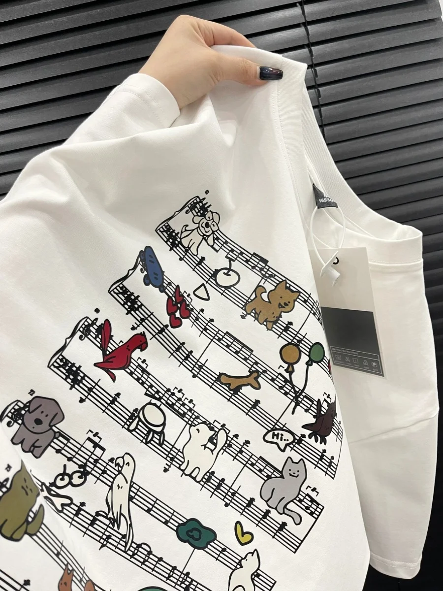 Мужская хлопковая футболка свободного кроя с принтом, повседневный топ с коротким рукавом, летняя модная модель без бирки, остатки партии, молодежный тренд
Мужская хлопковая футболка свободного кроя с принтом, повседневный топ с коротким рукавом, летняя модная модель без бирки, остатки партии, молодежный тренд