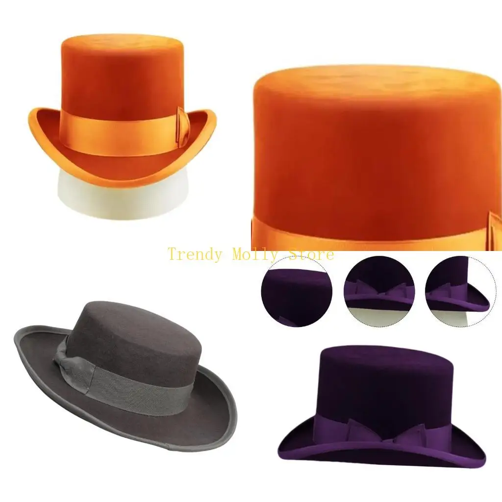 N5KB Classical Fedoras Hat Wool Wide Brimmed Western Cowboy Hats for Dinner
N5KB Classical Fedoras Hat Wool Wide Brimmed Western Cowboy Hats for Dinner