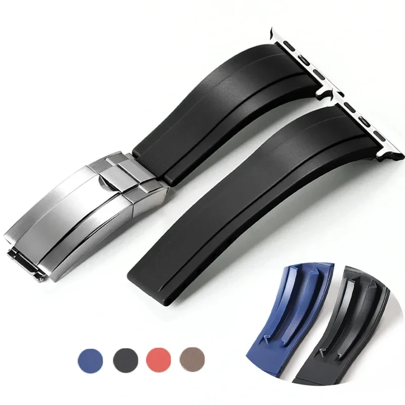 Rubber Strap for Apple Watch Band 44mm 40mm 45mm 41mm 38mm 42mm Bracelet for Iwatch Series 7 8 6 SE 5 4 Belt Accessories
Rubber Strap for Apple Watch Band 44mm 40mm 45mm 41mm 38mm 42mm Bracelet for Iwatch Series 7 8 6 SE 5 4 Belt Accessories
