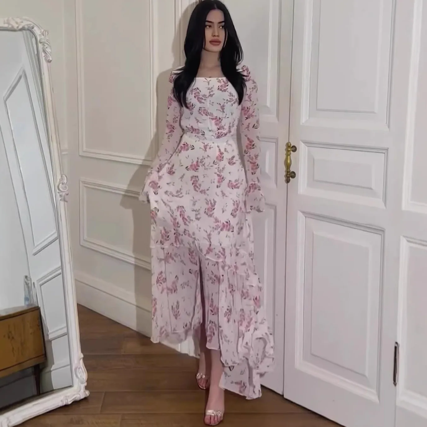 Summer Irregular Dress Dresses Long Floral Chiffon Ruffle Sleeve Maxi Spring Summer
Summer Irregular Dress Dresses Long Floral Chiffon Ruffle Sleeve Maxi Spring Summer