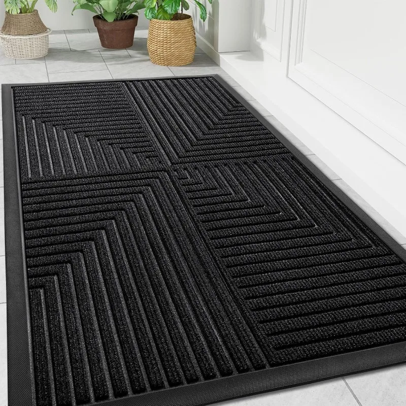 Front Door Mat Indoor Outdoor Entrance, Heavy Duty Non-Slip Rubber Doormats, Low Profile, Easy Clean, Dirt Trapper Entryway
Front Door Mat Indoor Outdoor Entrance, Heavy Duty Non-Slip Rubber Doormats, Low Profile, Easy Clean, Dirt Trapper Entryway