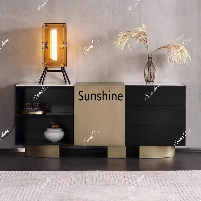 Italian light luxury solid wood dining side cabinet large apartment foyer locker
Italian light luxury solid wood dining side cabinet large apartment foyer locker