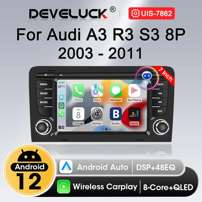 7 Inch CarPlay Auto Android 12 Car Radio For Audi A3 8P 2003 - 2013 Multimedia Player Stereo GPS Navigation Autoradio Head Unit
7 Inch CarPlay Auto Android 12 Car Radio For Audi A3 8P 2003 - 2013 Multimedia Player Stereo GPS Navigation Autoradio Head Unit
