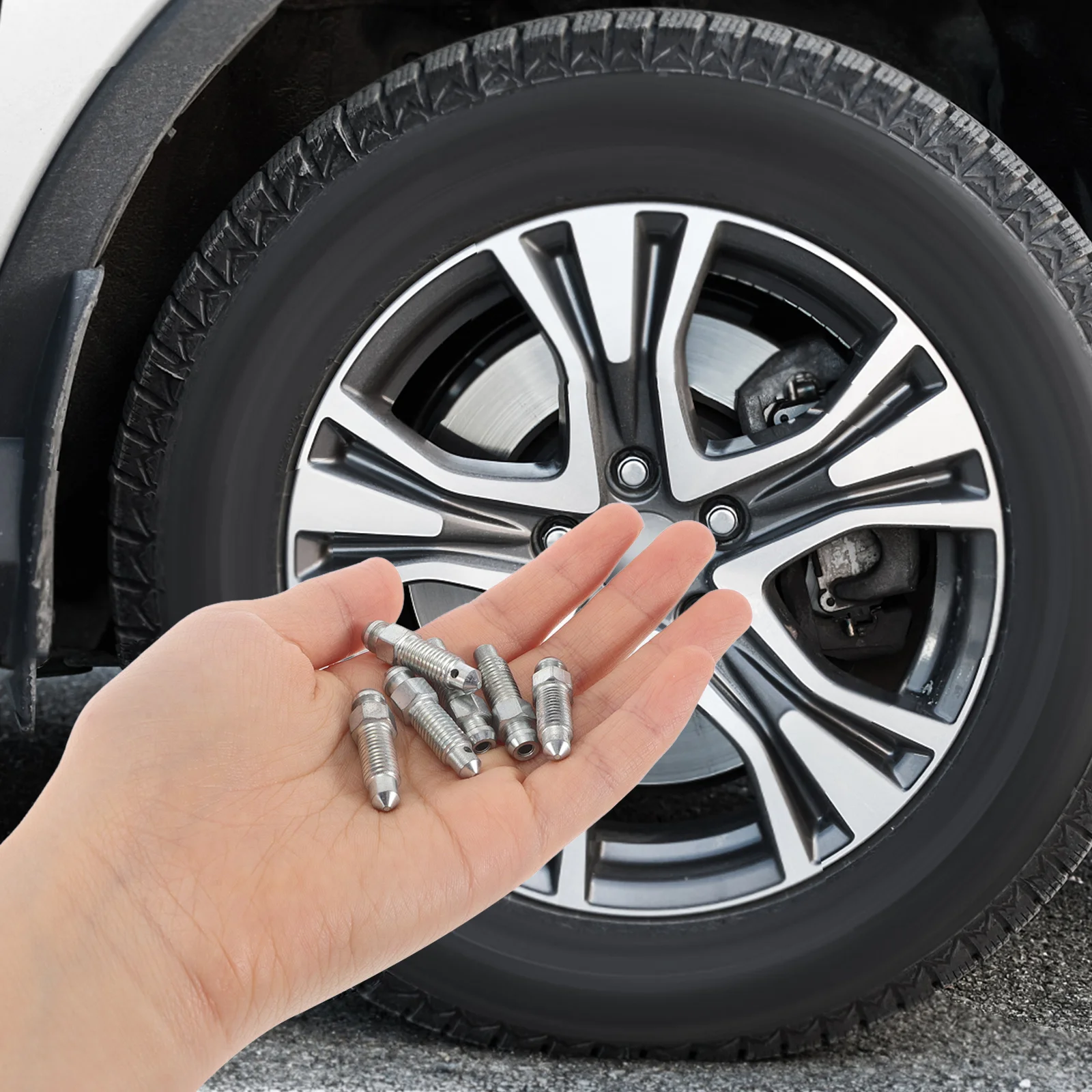 6Pcs Car Brake Bleeder Screws Galvanized Iron Set Efficient Motorcycle Brake Pump Caliper Bleeding 30mm Replacement
6Pcs Car Brake Bleeder Screws Galvanized Iron Set Efficient Motorcycle Brake Pump Caliper Bleeding 30mm Replacement