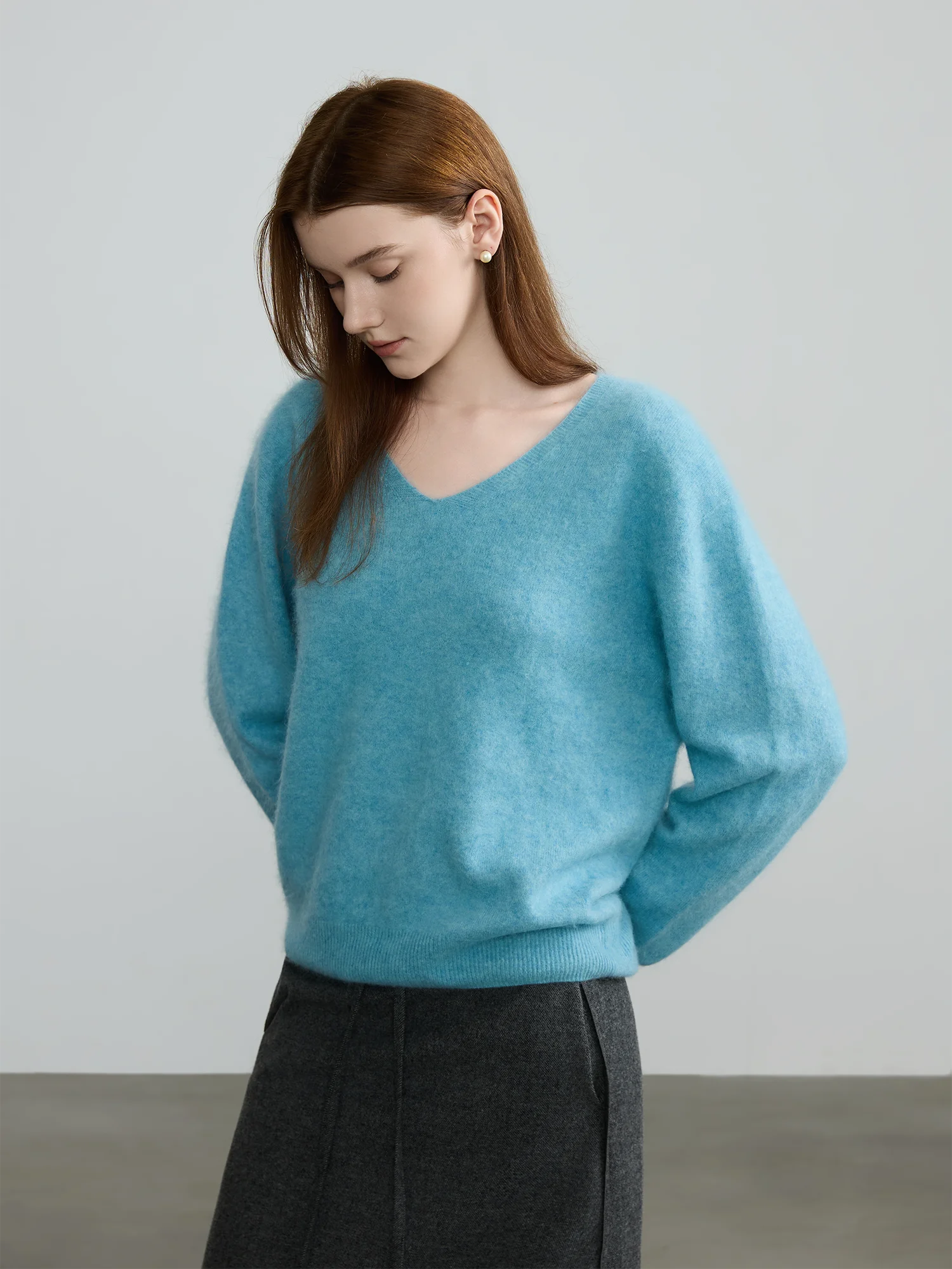 Reatic V-Ne Wool Knitted Sweater Women Loose Slimming Versatile Base Layer Top Simple Sle
Reatic V-Ne Wool Knitted Sweater Women Loose Slimming Versatile Base Layer Top Simple Sle