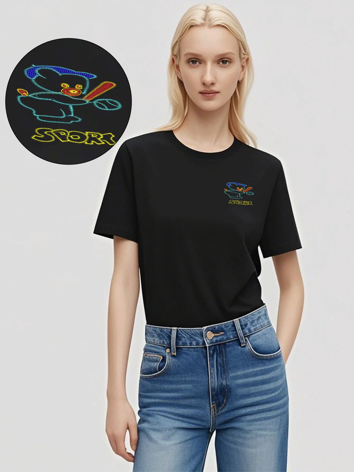 Fit Furry Men’s & Women’s Embroidered Cotton T-Shirts – Sport Letters Bear T-Shirt with Premium Embroidery for Outdoor Runs
Fit Furry Men’s & Women’s Embroidered Cotton T-Shirts – Sport Letters Bear T-Shirt with Premium Embroidery for Outdoor Runs