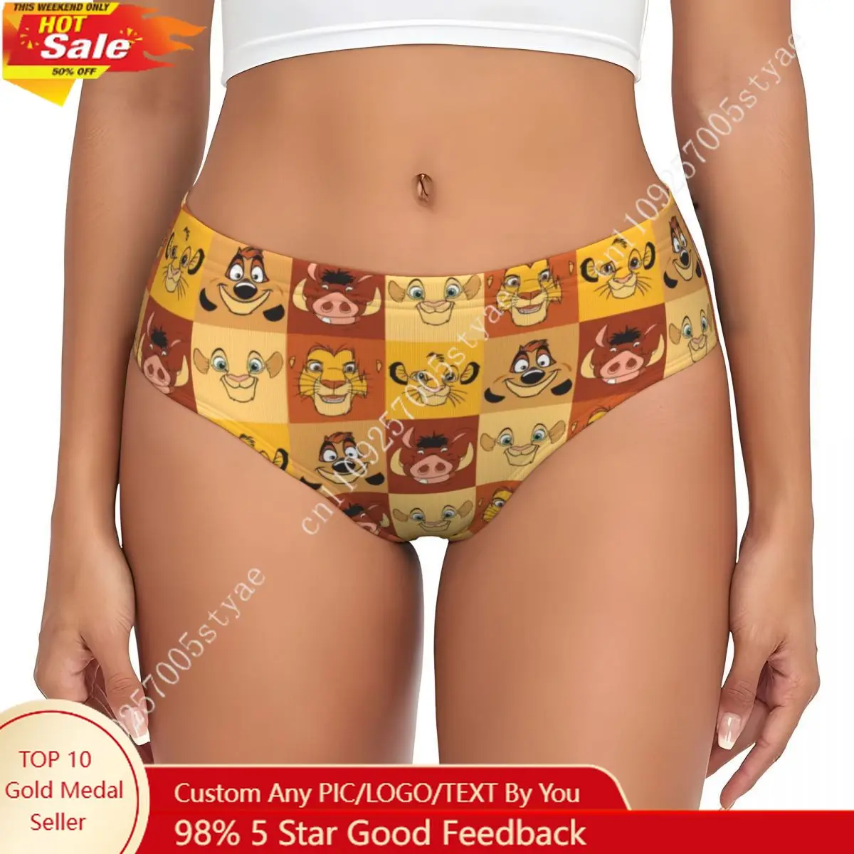 Женские трусы-брифы с принтом Тимона и Пумбабы из фильма «Король Лев», комфортное нижнее белье с мультяшным дизайном
Женские трусы-брифы с принтом Тимона и Пумбабы из фильма «Король Лев», комфортное нижнее белье с мультяшным дизайном