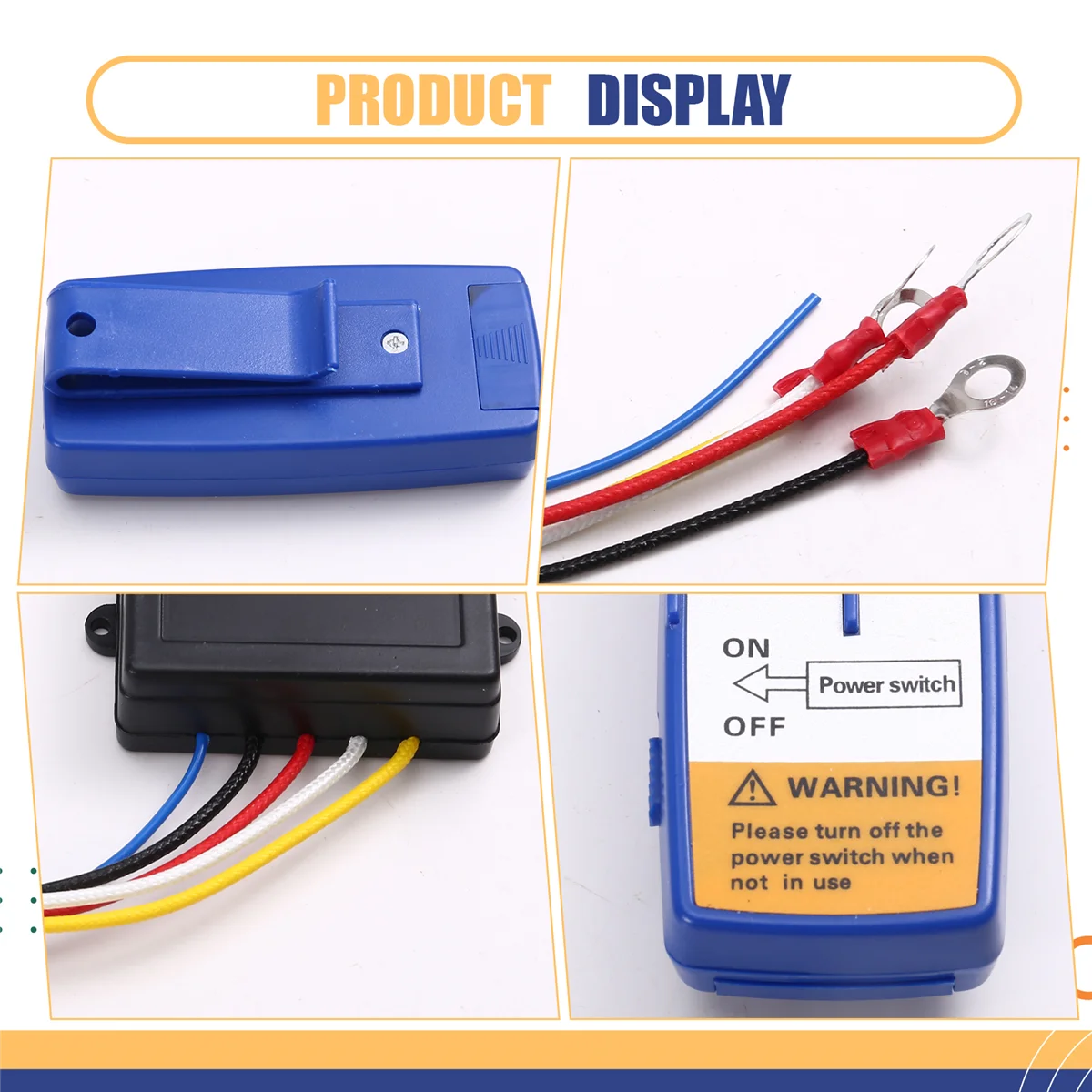 #54W Automotive Parts & Accessories,Winch Remote Control Switch Lift Dump Bed 12V Recovery Tow Truck,Blue&yellow
#54W Automotive Parts & Accessories,Winch Remote Control Switch Lift Dump Bed 12V Recovery Tow Truck,Blue&yellow
