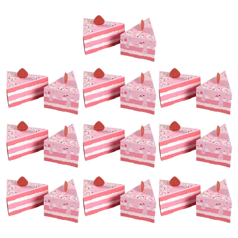 20pcs Cake Shaped Favor Boxes Paper Candy Containers Triangle Wedding Party Gift Packaging Pink Thousand Layer
20pcs Cake Shaped Favor Boxes Paper Candy Containers Triangle Wedding Party Gift Packaging Pink Thousand Layer
