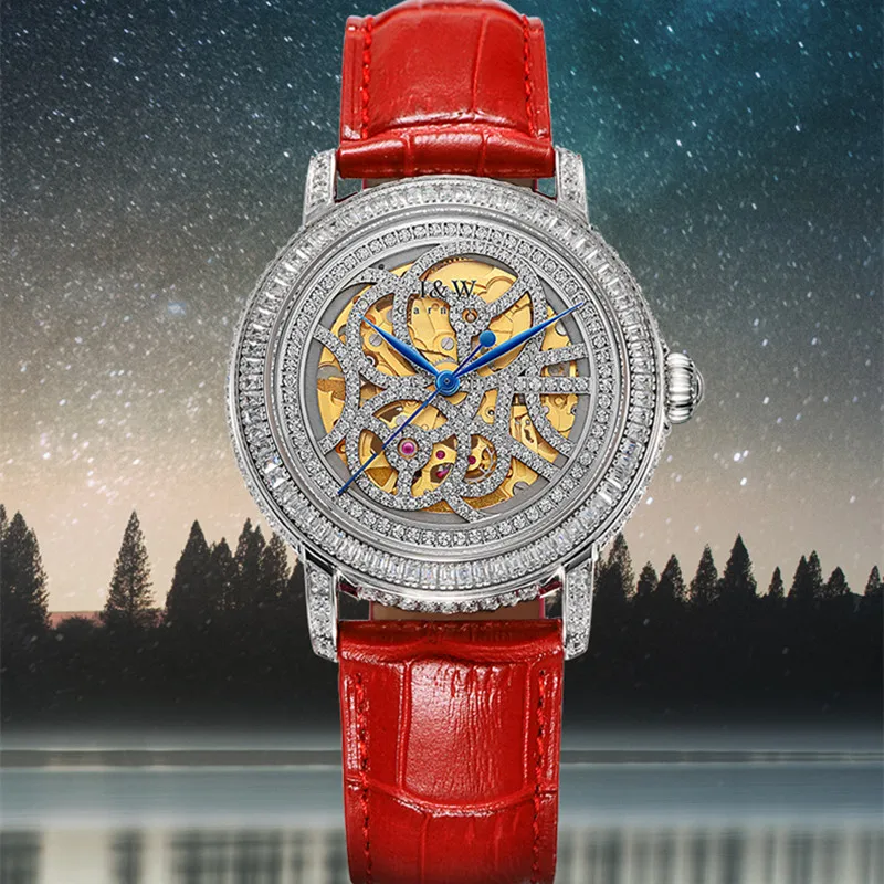 CARNIVAL Brand Luxury Skeleton Watch for Women Fashion Automatic Mechanical Wristwatch Ladies Waterproof Dress Clock Reloj Mujer
CARNIVAL Brand Luxury Skeleton Watch for Women Fashion Automatic Mechanical Wristwatch Ladies Waterproof Dress Clock Reloj Mujer