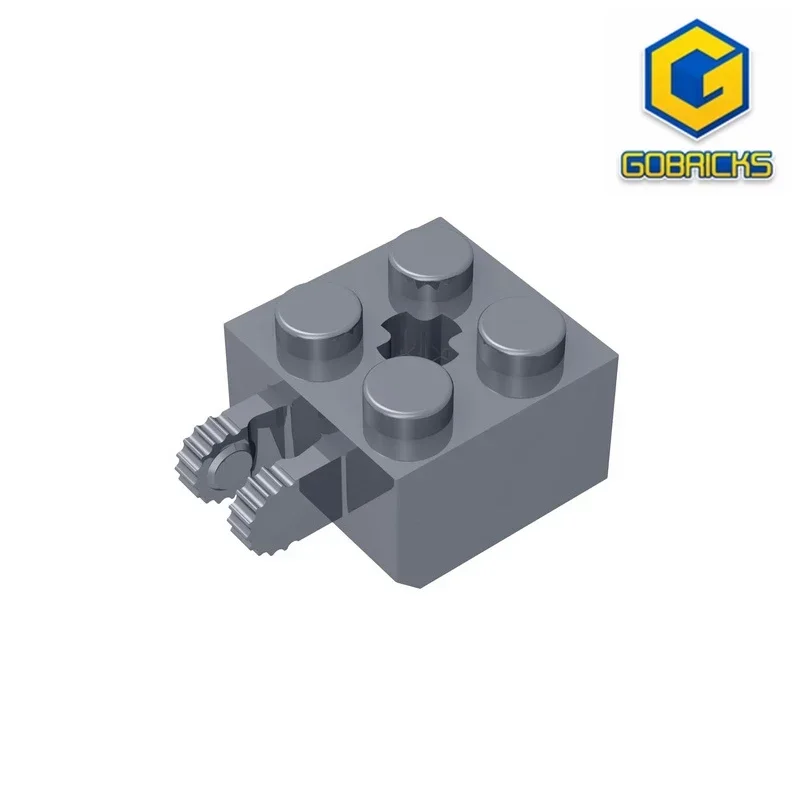 GDS-1085 Шарнирный кирпич, 2 x 2, фиксирующийся, с 2 пальцами, вертикальным и отверстием для оси, совместимый с 9 зубьями 40902
GDS-1085 Шарнирный кирпич, 2 x 2, фиксирующийся, с 2 пальцами, вертикальным и отверстием для оси, совместимый с 9 зубьями 40902