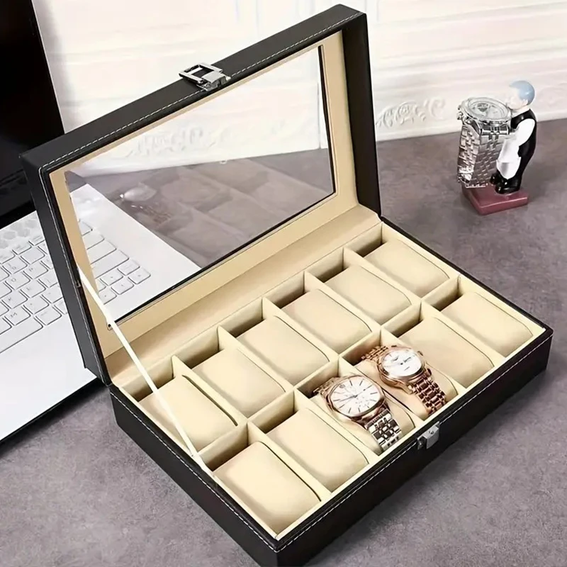 Luxury Leather Watch Display Storage Collection Organizer With Glass Top Men & Women's Watch Jewelry Bracket Display Box Gifts
Luxury Leather Watch Display Storage Collection Organizer With Glass Top Men & Women's Watch Jewelry Bracket Display Box Gifts