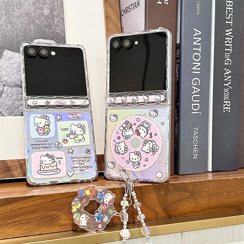 Korean Cute Cake HelloKitty Phone Case for Samsung Galaxy Z Flip7 Flip6 7 FE Flip 5 6 Cover Cartoon Shockproof Funda With Hinge
Korean Cute Cake HelloKitty Phone Case for Samsung Galaxy Z Flip7 Flip6 7 FE Flip 5 6 Cover Cartoon Shockproof Funda With Hinge