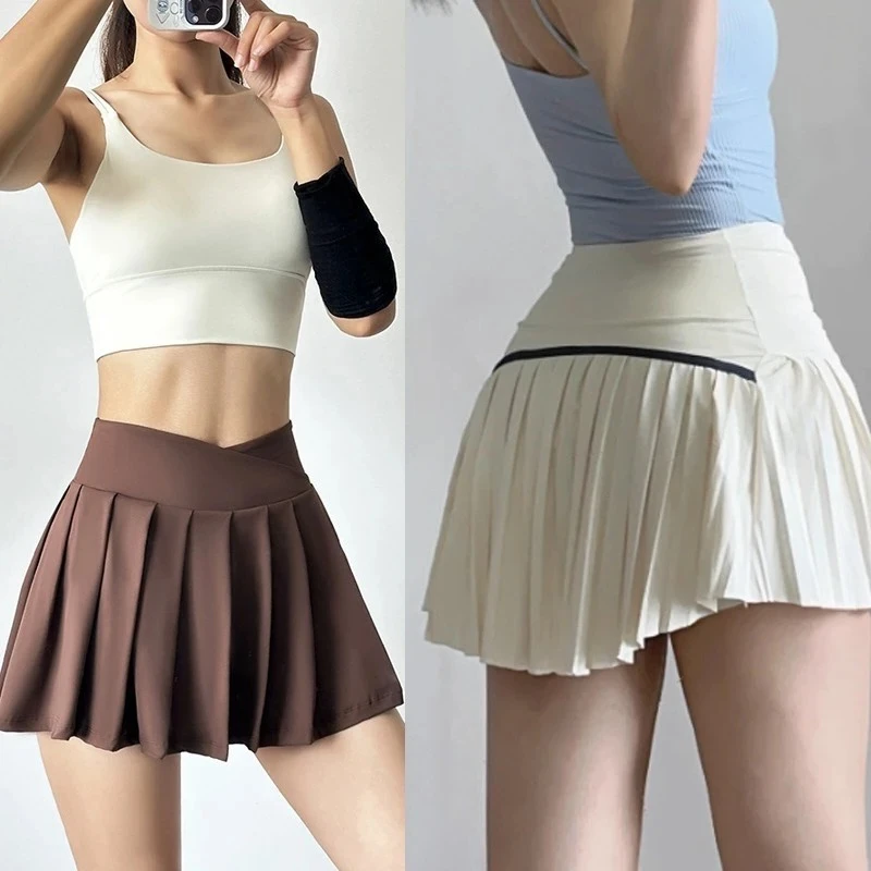 High-waisted sports skirt female summer anti-glare yoga trousers running fitness clothing quick dry breathable tennis skirt
High-waisted sports skirt female summer anti-glare yoga trousers running fitness clothing quick dry breathable tennis skirt